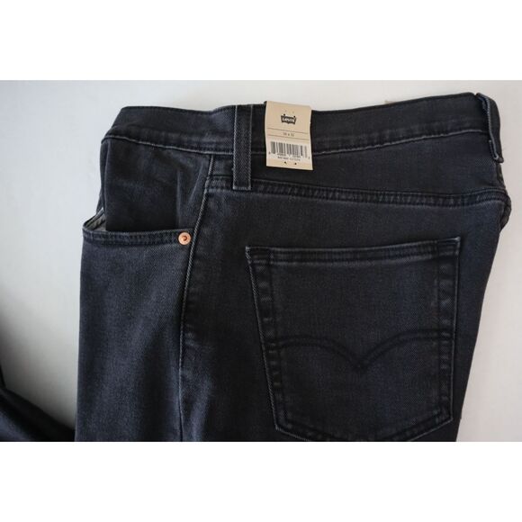 Levi's 511 (045113042) Men's Sz 36x32 Black Slim Stretch Straight Denim Jeans - Picture 8 of 12